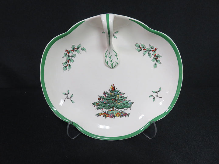 Spode Christmas Tree Handled Dish