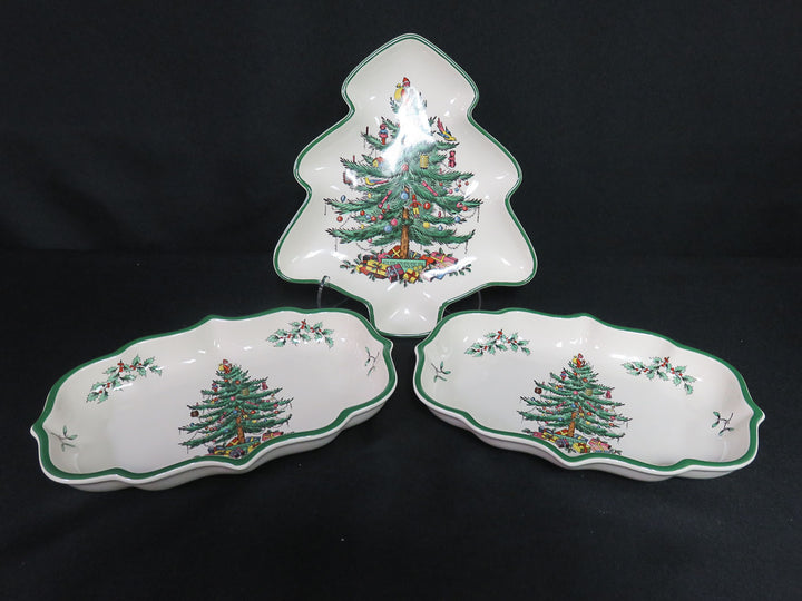 Spode Christmas Tree Candy Dishes