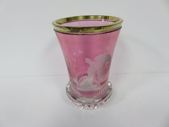 Cranberry Tinted Vase