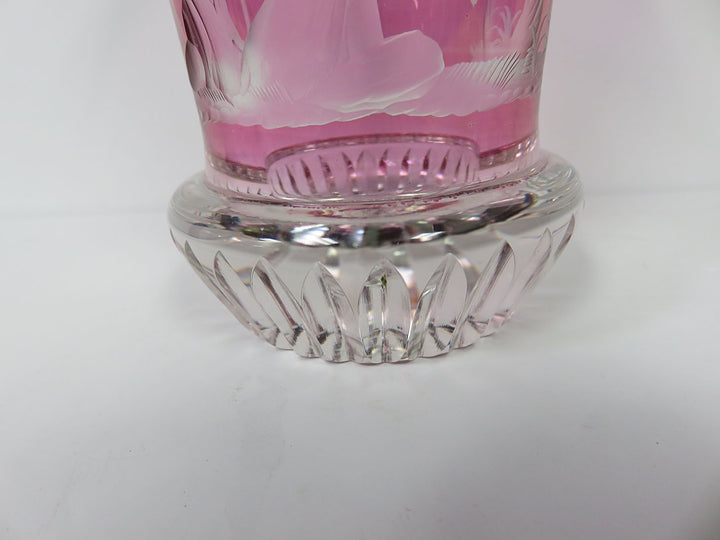 Cranberry Tinted Vase