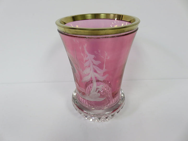 Cranberry Tinted Vase
