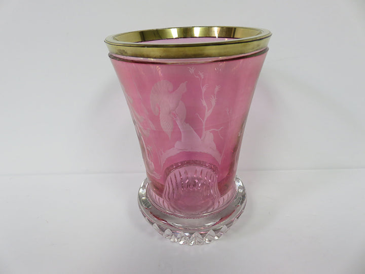 Cranberry Tinted Vase