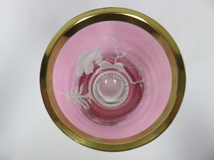 Cranberry Tinted Vase