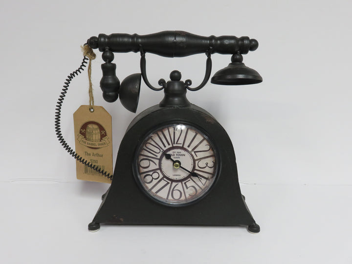 Vintage Dial Telephone Clock