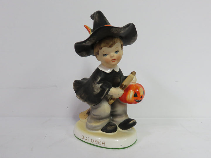 Lefton Halloween Boy on Broom