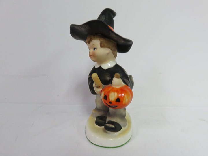 Lefton Halloween Boy on Broom