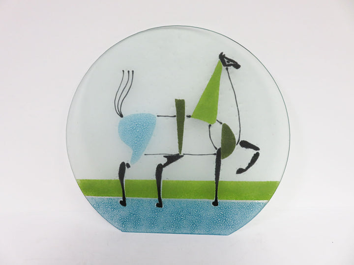 Fused Art Glass on Stand