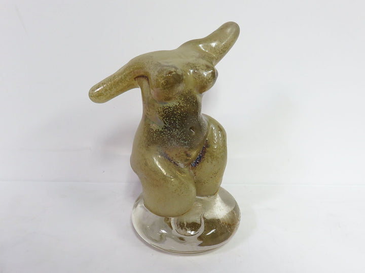Art Glass Female Torso Sculpture