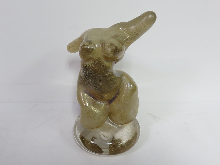 Art Glass Female Torso Sculpture