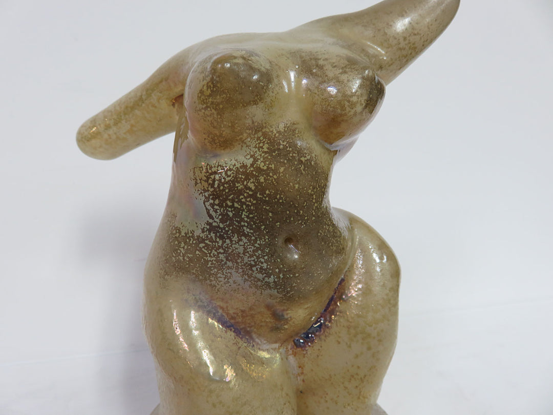 Art Glass Female Torso Sculpture