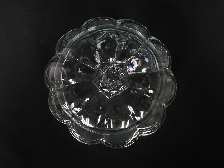 Glass Pumpkin Lidded Jar