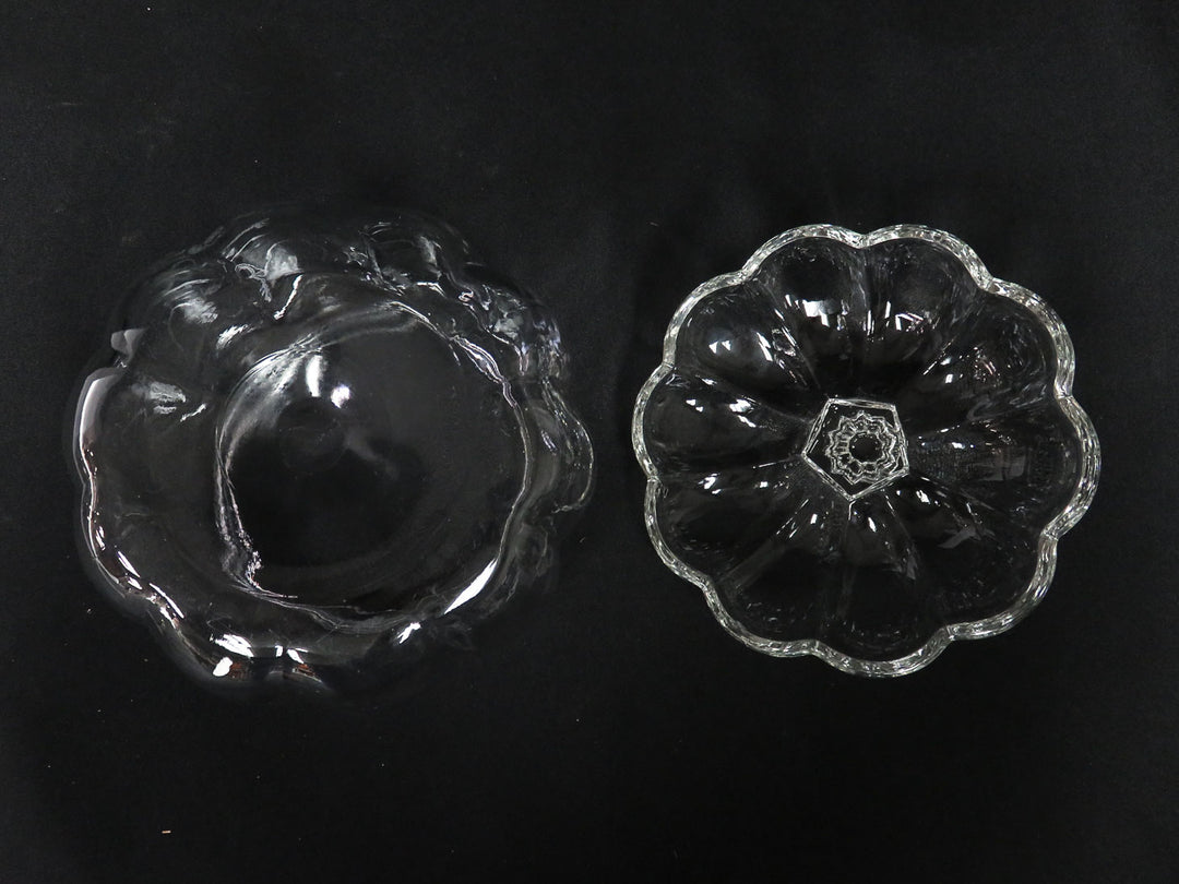 Glass Pumpkin Lidded Jar