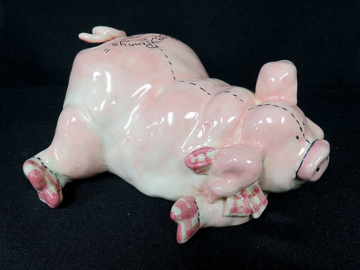 Blue Sky Pink Piggy Bank