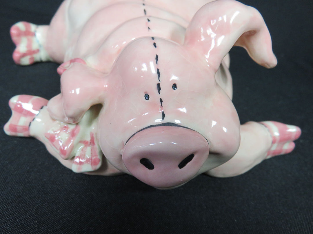 Blue Sky Pink Piggy Bank