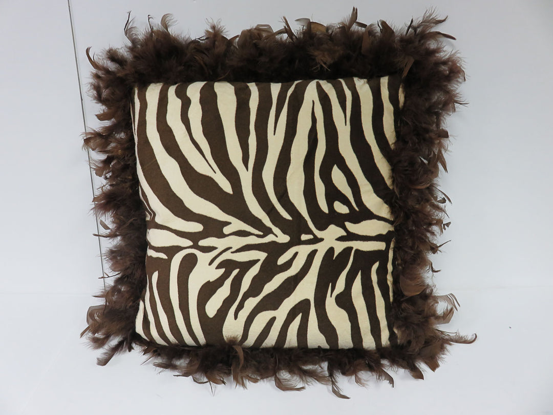 Zebra Print Throw Pillow
