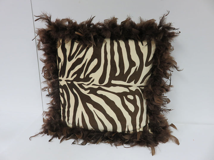 Zebra Print Throw Pillow