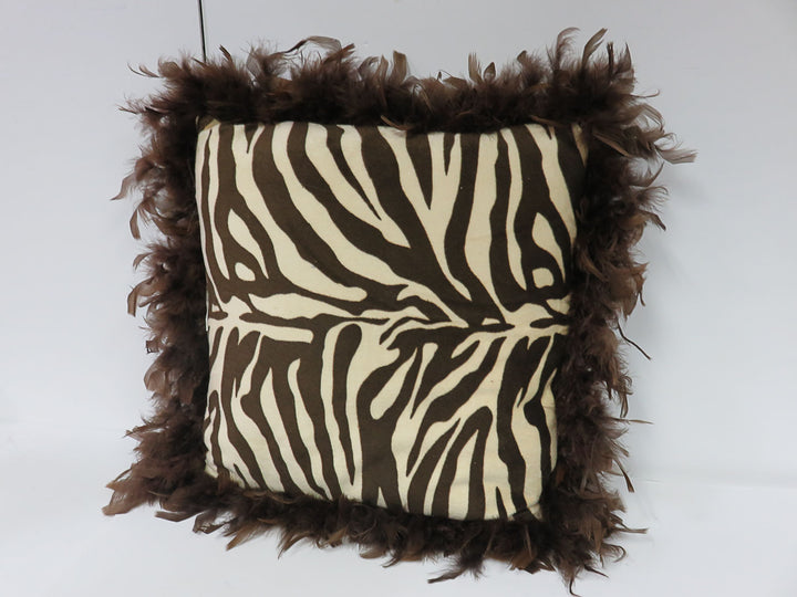 Zebra Print Throw Pillow
