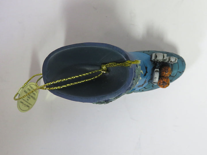 Bradford Exchange Halloween Boot Ornament