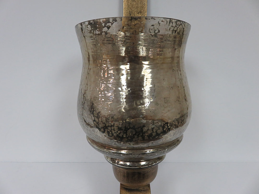 Hanging Mercury Glass Style Candleholder