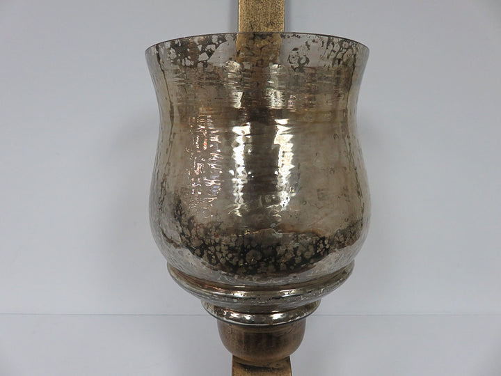 Hanging Mercury Glass Style Candleholder