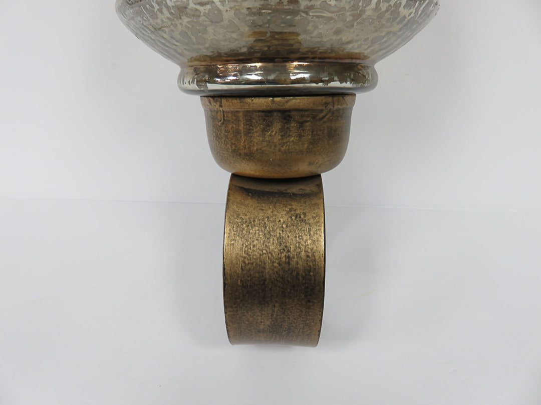 Hanging Mercury Glass Style Candleholder