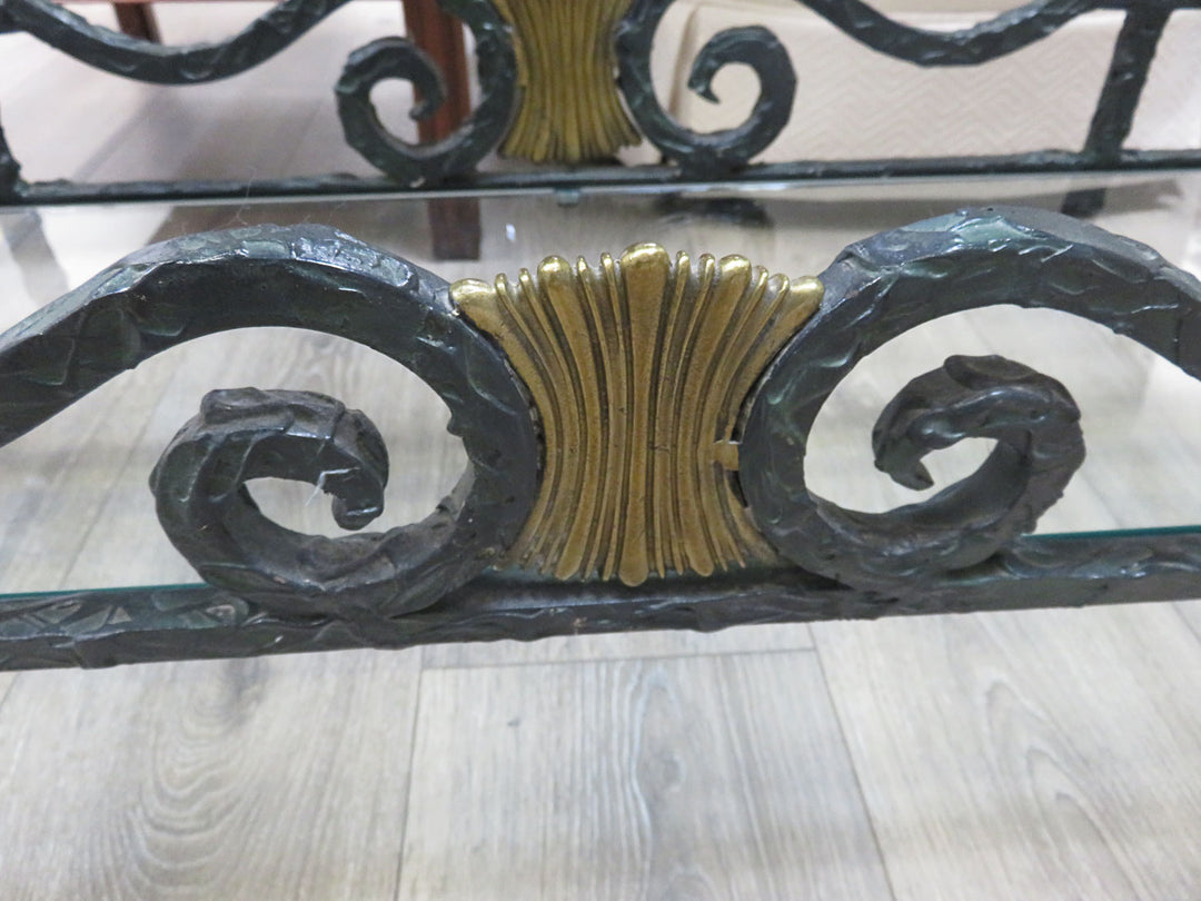 Glass Topped Console Table