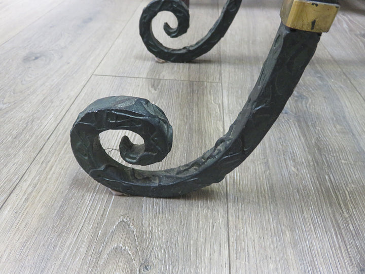 Glass Topped Console Table