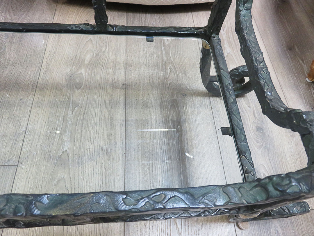Glass Topped Console Table