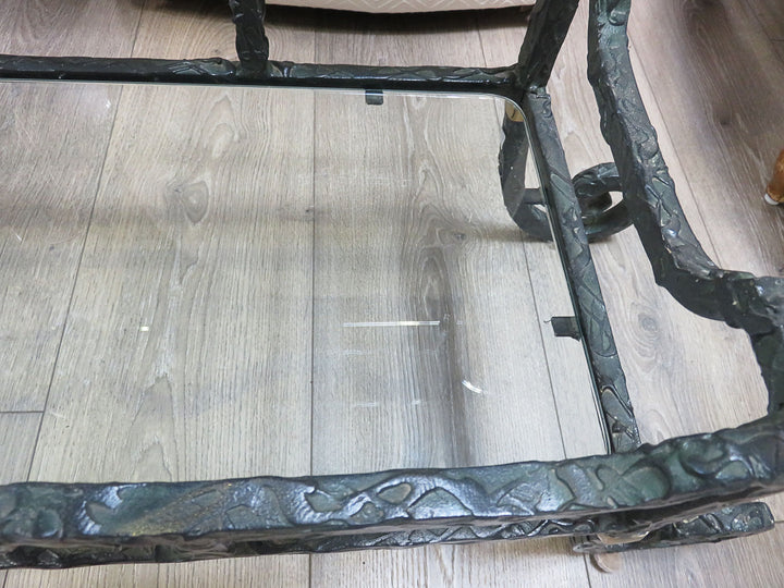 Glass Topped Console Table