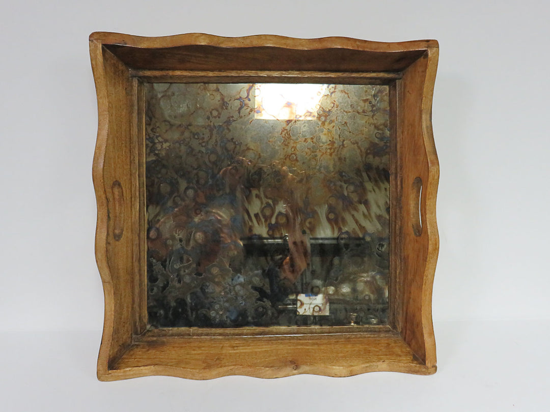 Antiqued Mirror Tray