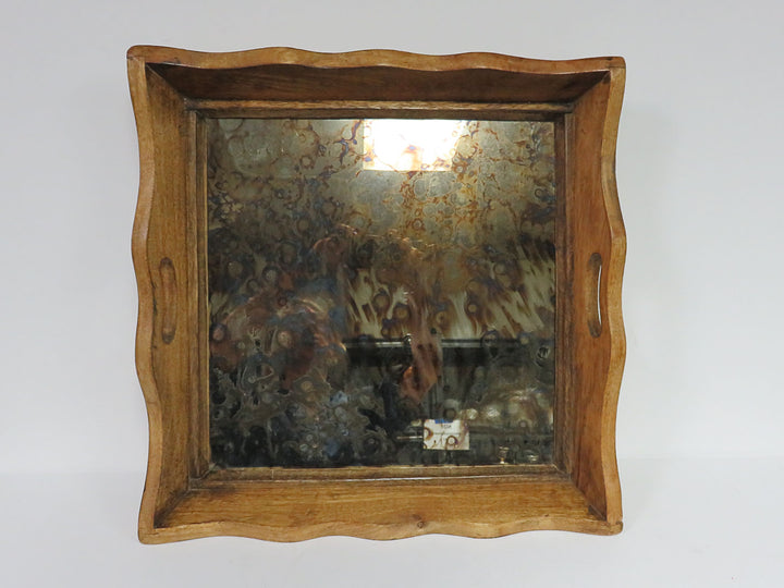 Antiqued Mirror Tray