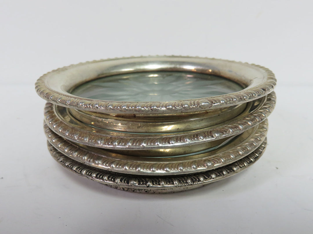 Frank M Whiting Sterling Coasters