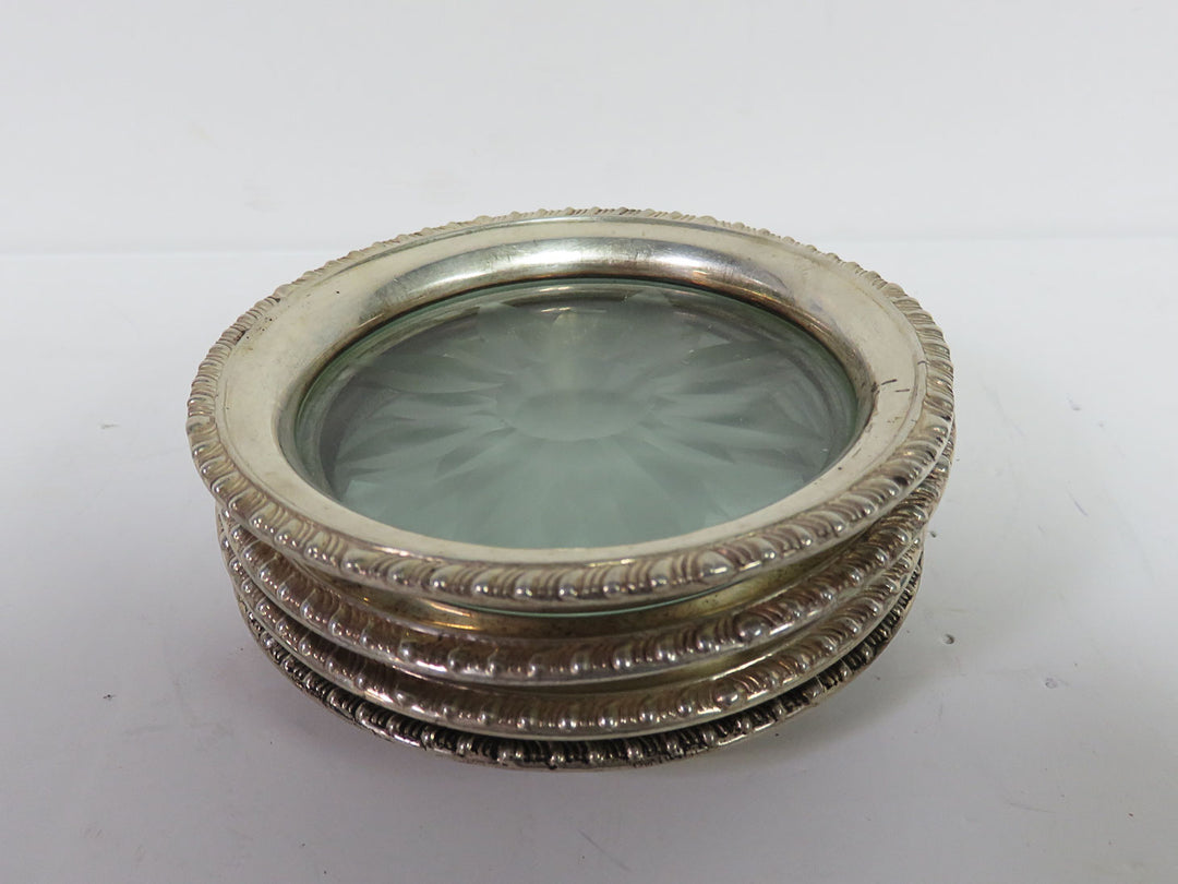 Frank M Whiting Sterling Coasters