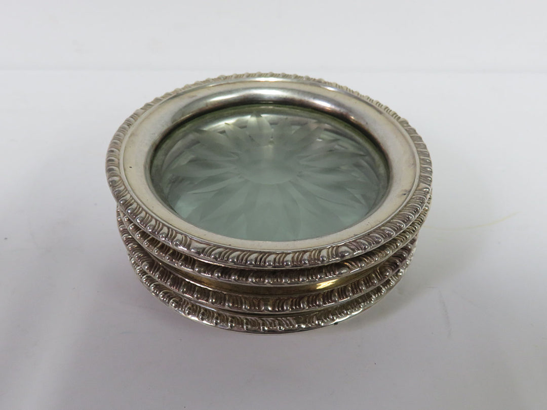 Frank M Whiting Sterling Coasters