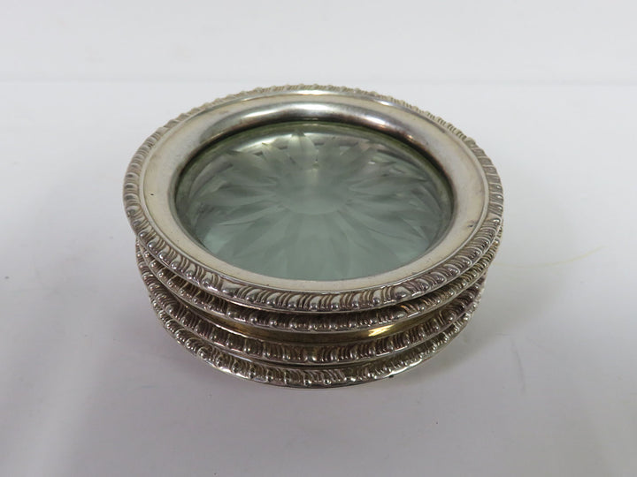Frank M Whiting Sterling Coasters