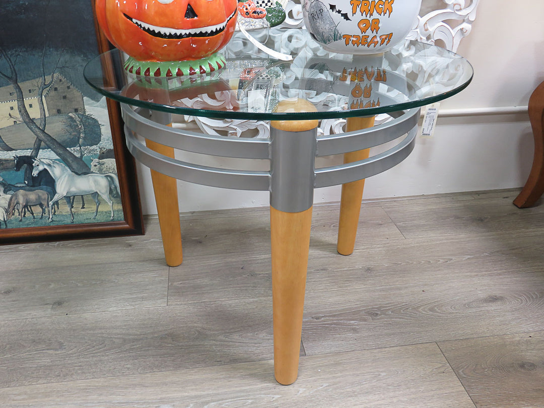 Glass Topped Occasional Table