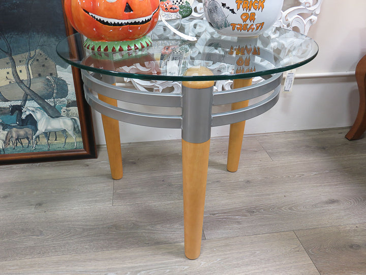 Glass Topped Occasional Table