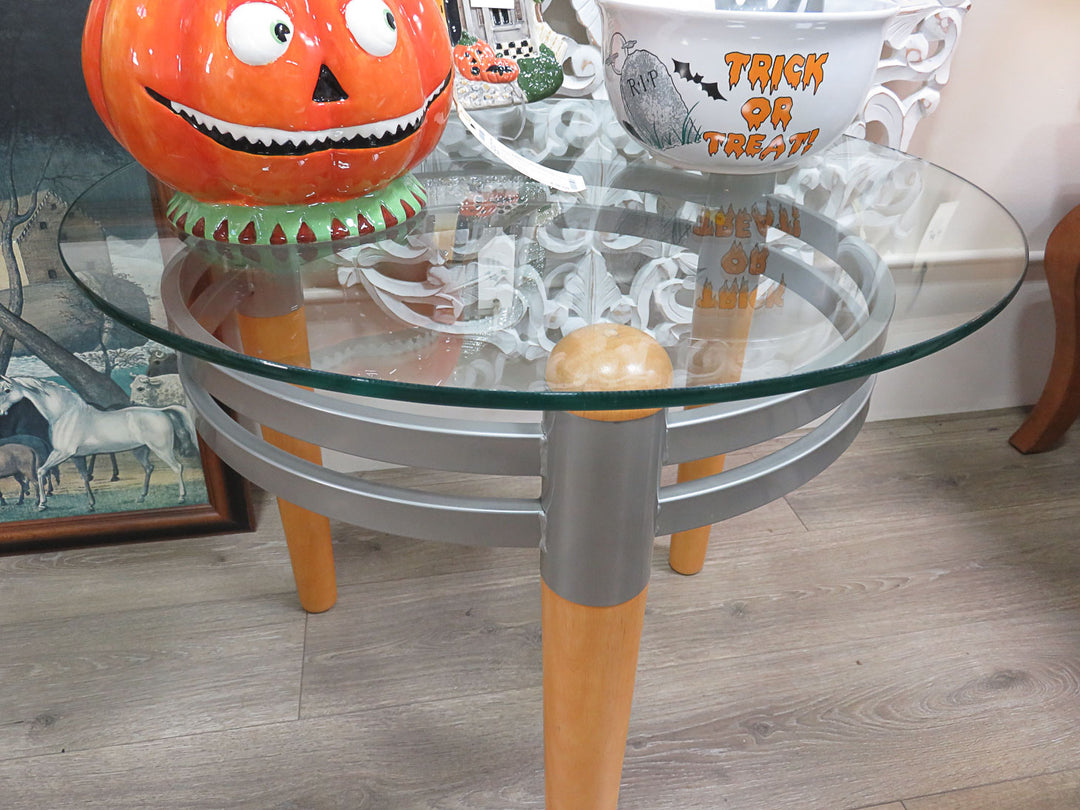 Glass Topped Occasional Table