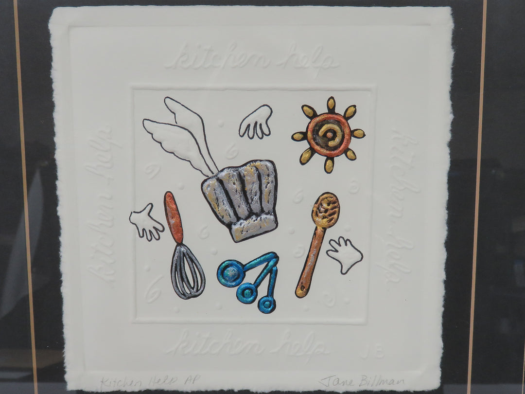 Whimsical Kitchen Utensils Print