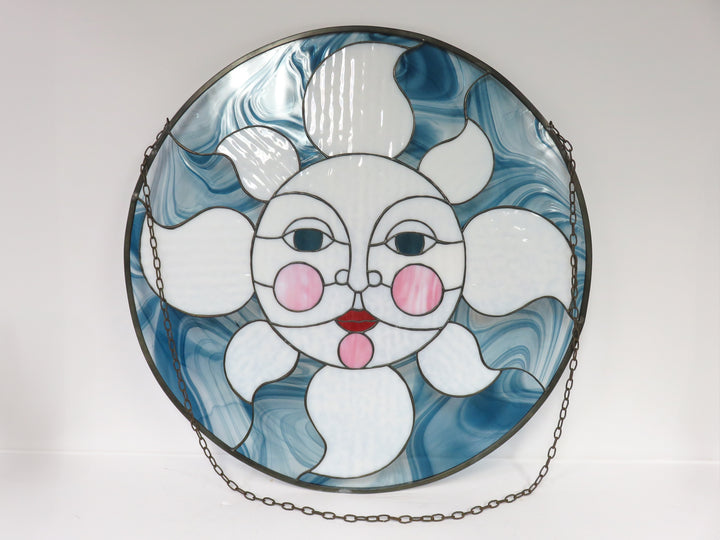 Leaded Glass Smiling Sun