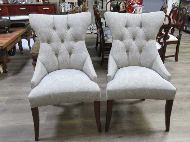 Pair of Upholstered Hostess Chairs