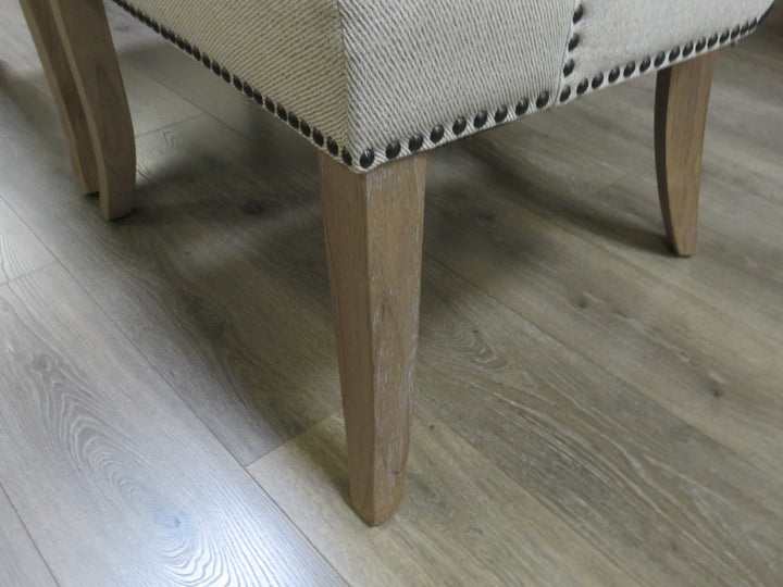 Pair of Beige Linen Occasional Chairs