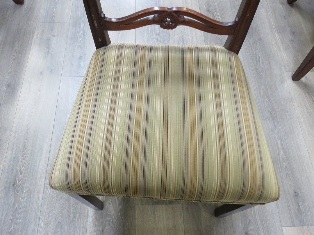 Eight Antique Chippendale Style Dining Chairs
