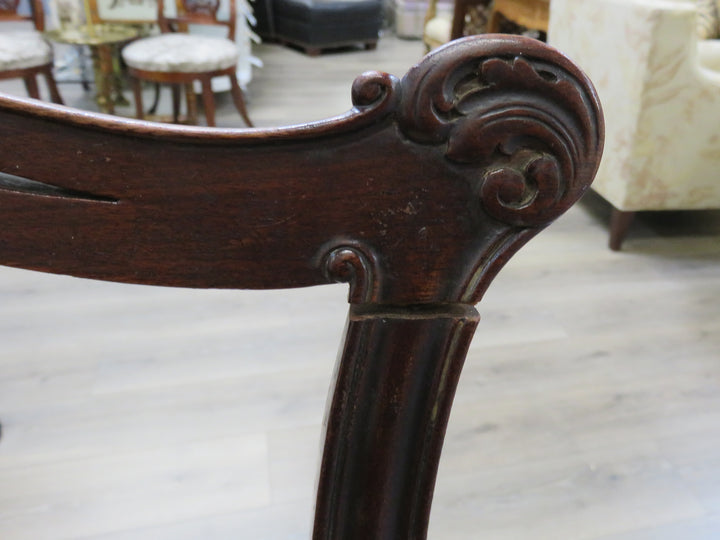 Eight Antique Chippendale Style Dining Chairs