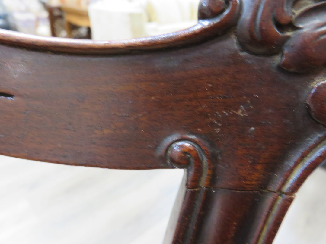 Eight Antique Chippendale Style Dining Chairs