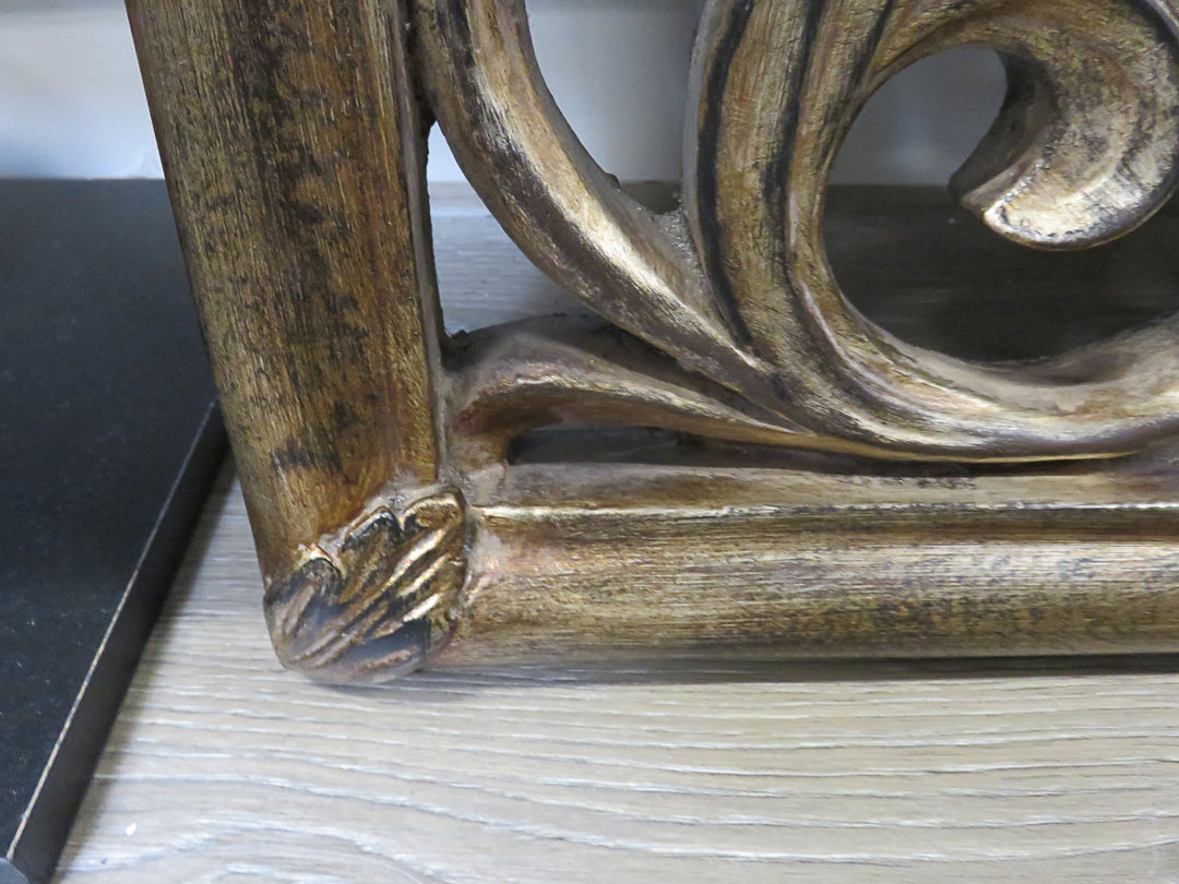 Scrolled Bronze Tone Mirror