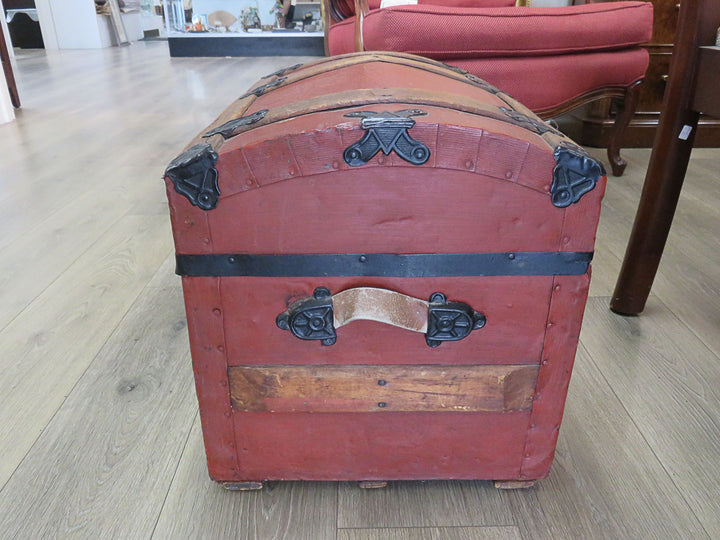 Vintage Red Travel Trunk