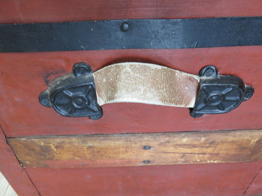 Vintage Red Travel Trunk