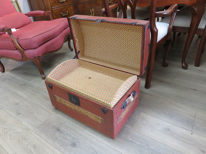 Vintage Red Travel Trunk