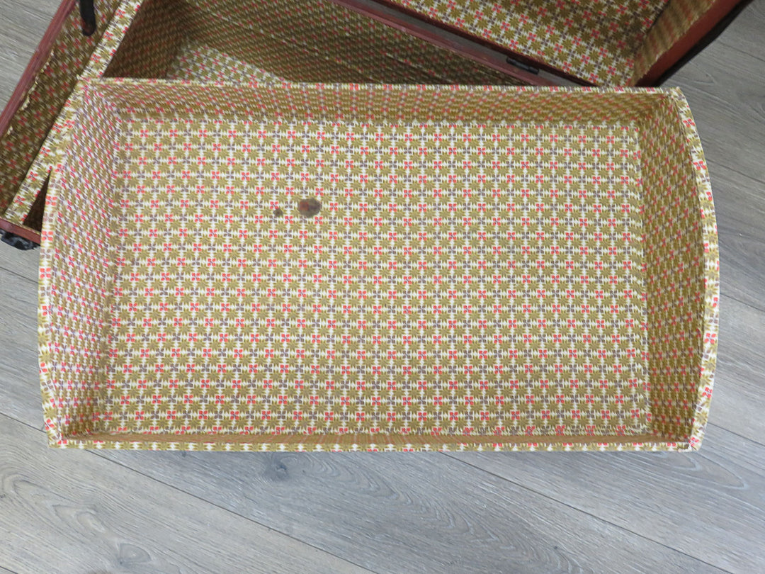 Vintage Red Travel Trunk